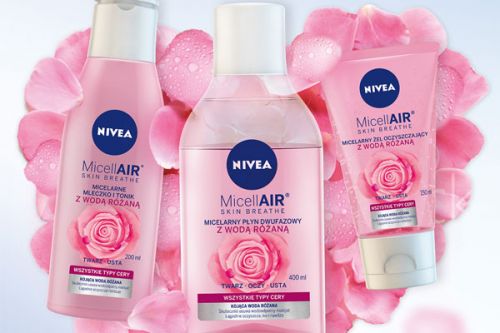 NIVEA prezentuje nową linię MicellAIR® SKIN BREATHE z wodą różaną