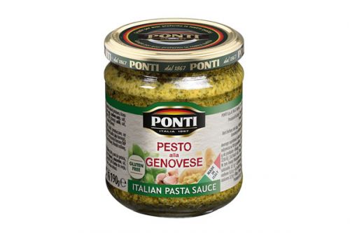 Pesto Ponti z bazylią oraz Pesto Ponti z pomidorami według oryginalnej, włoskiej receptury.