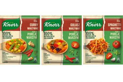 Fixy Sposób na porcję warzyw Knorr - Curry, gulasz i spaghetti z warzywnym twistem!
